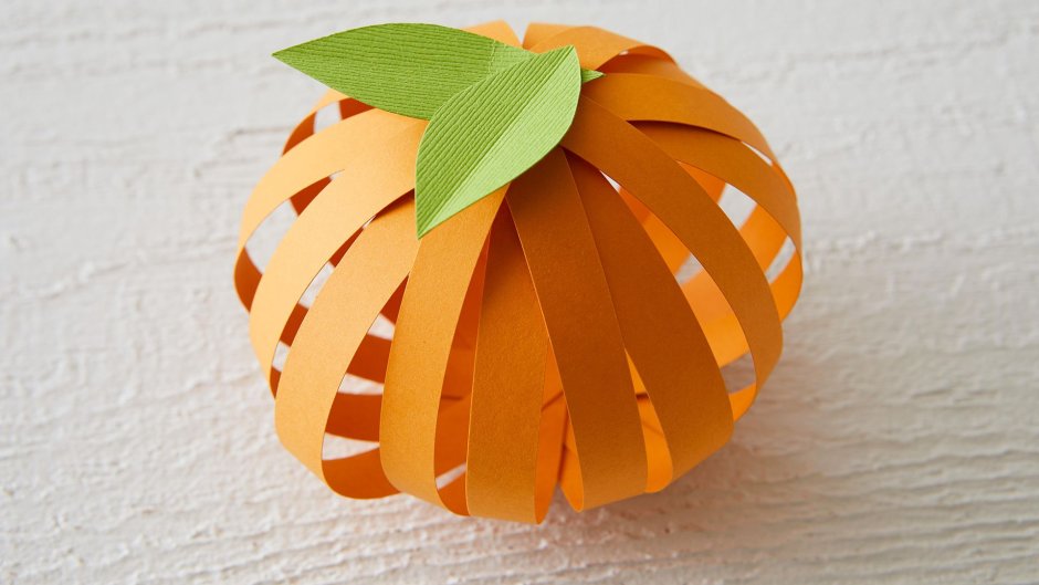 Апельсин поделка из бумаги