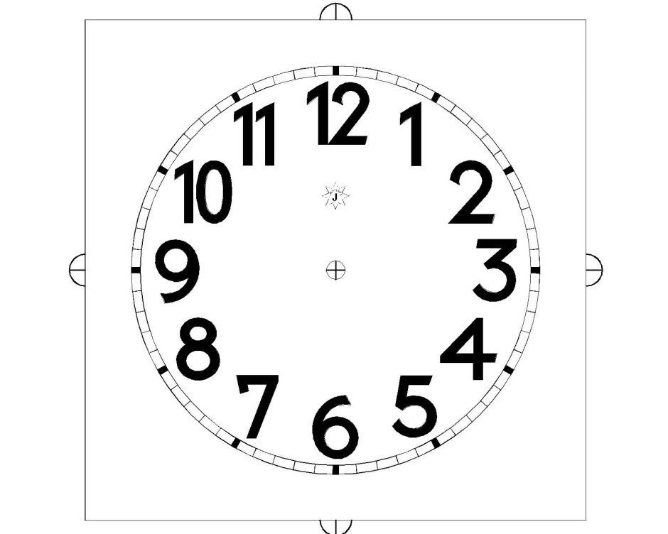 Комплект цифр для настенных часов