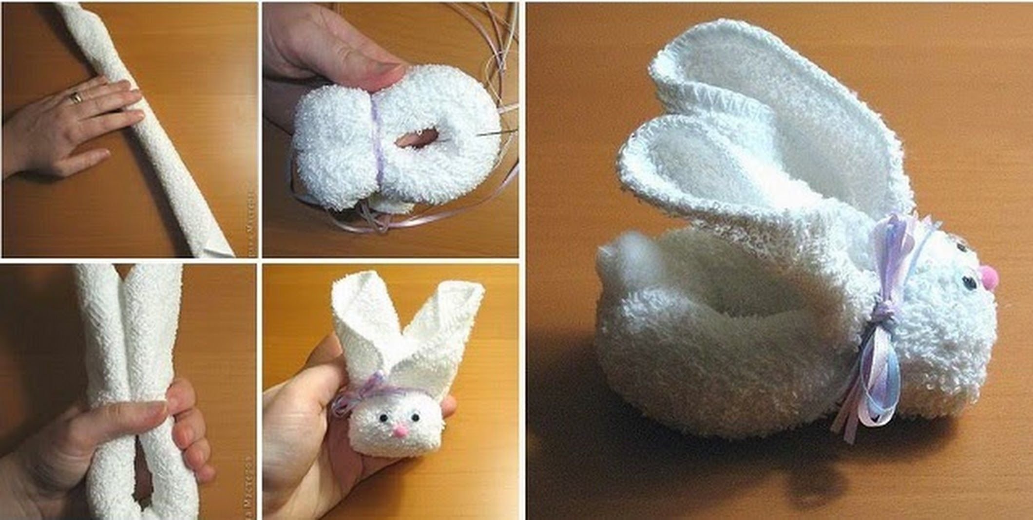Заяц из полотенца