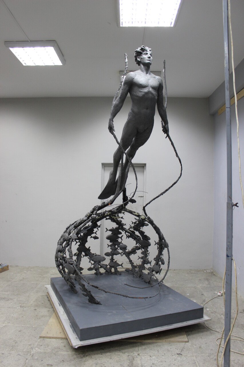 Скульптура Сурикова в МГАХИ им Сурикова