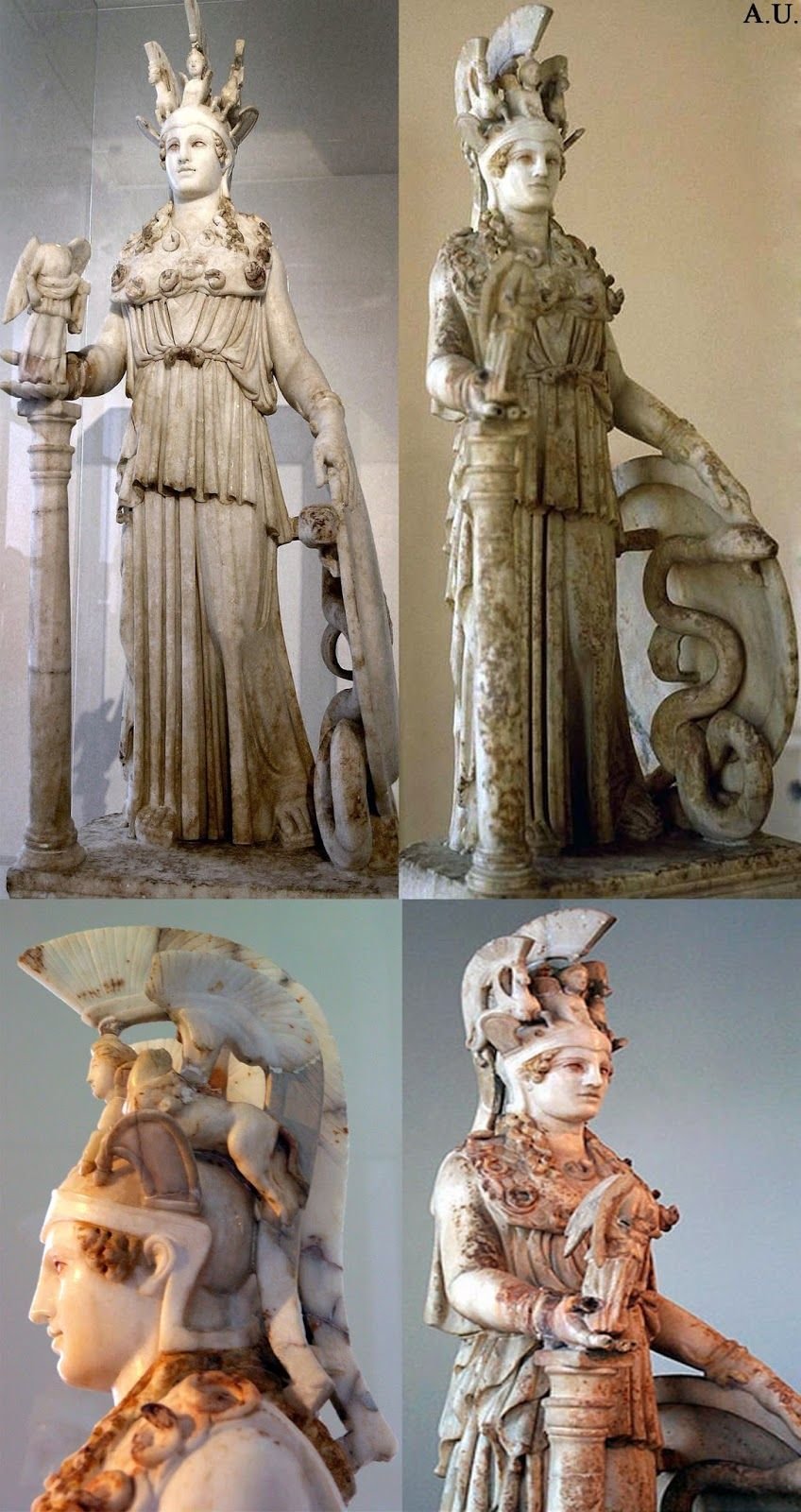Афина Парфенос скульптура древней Греции