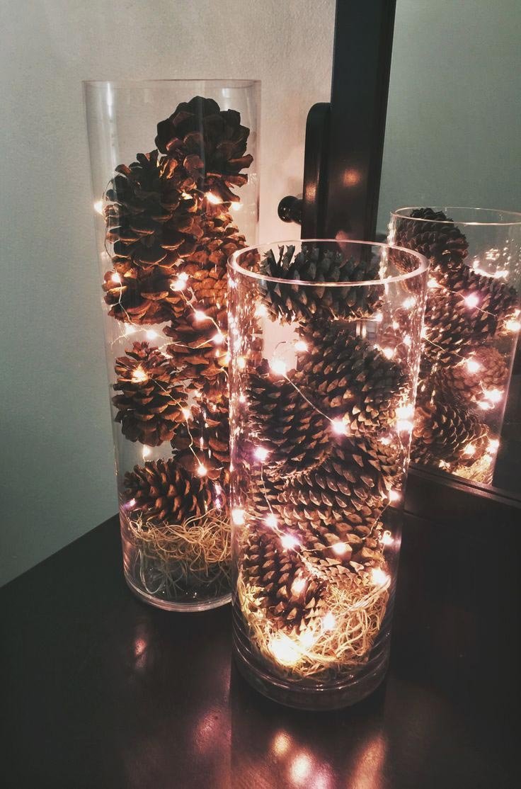 Новогодний декор вазы