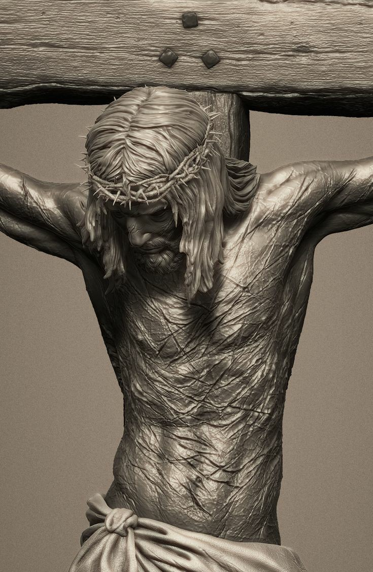 Деревянная статуя истинный Христос