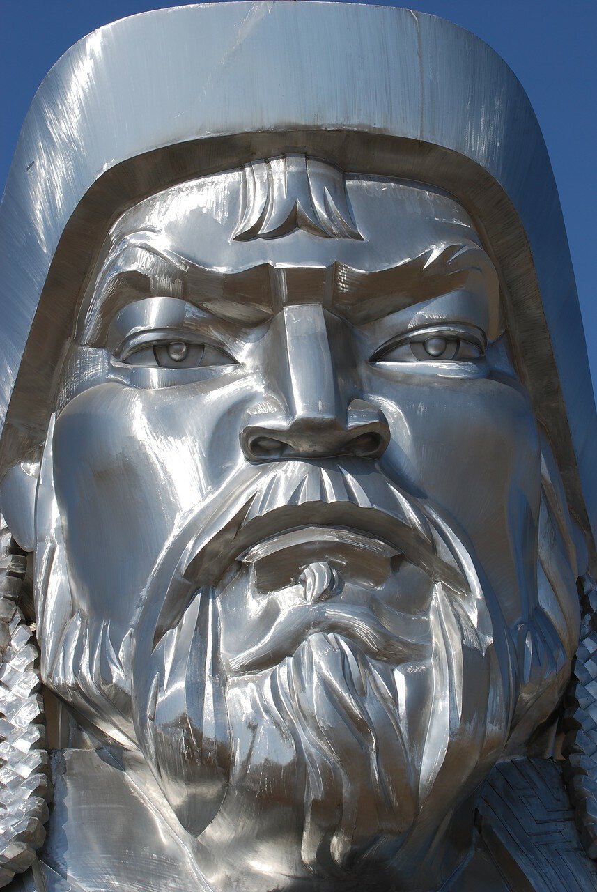 Портрет Чингисхана в Улан Баторе