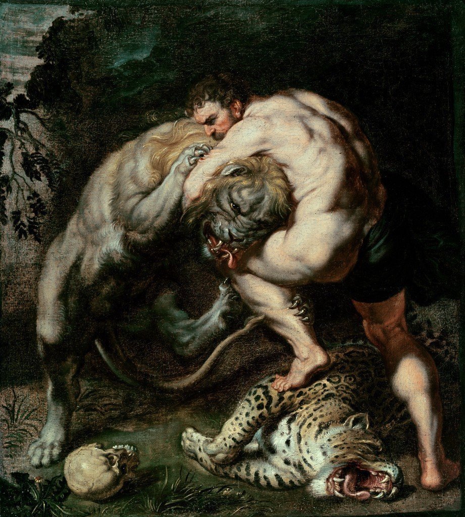 Рубенс Геракл и немейский Лев
