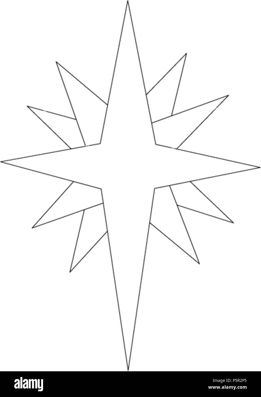 Макет Вифлеемской звезды