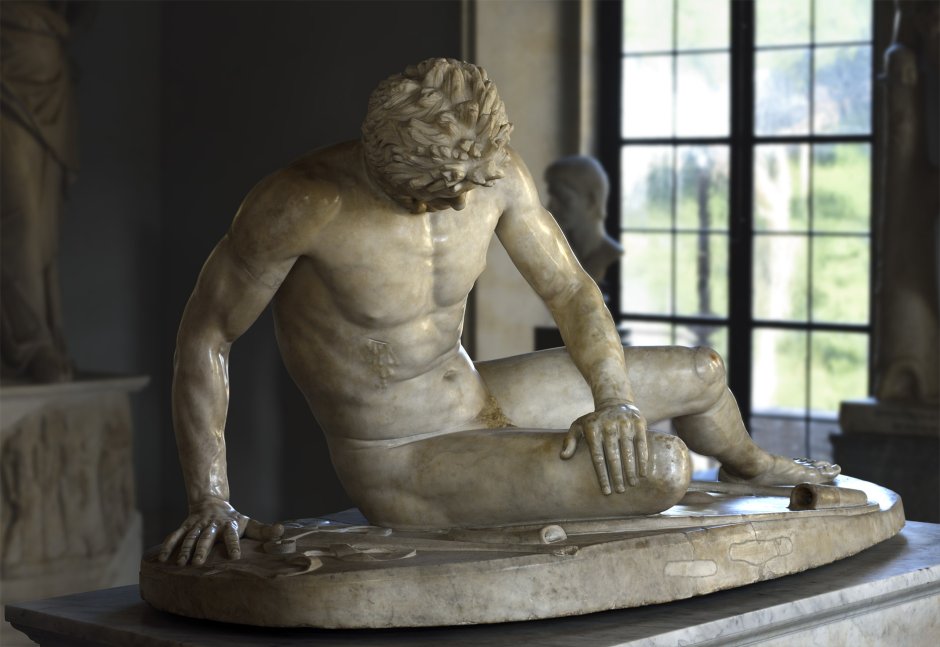 Древнегреческая скульптура "умирающий Галл"