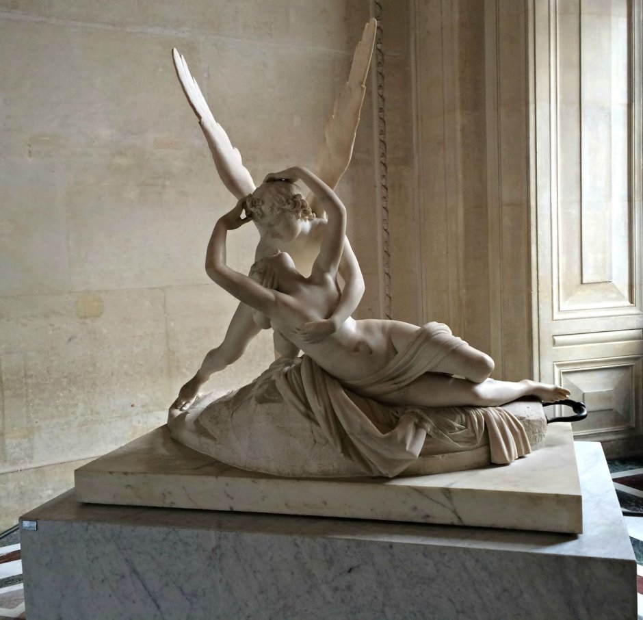 Амур и Психея скульптура Лувр