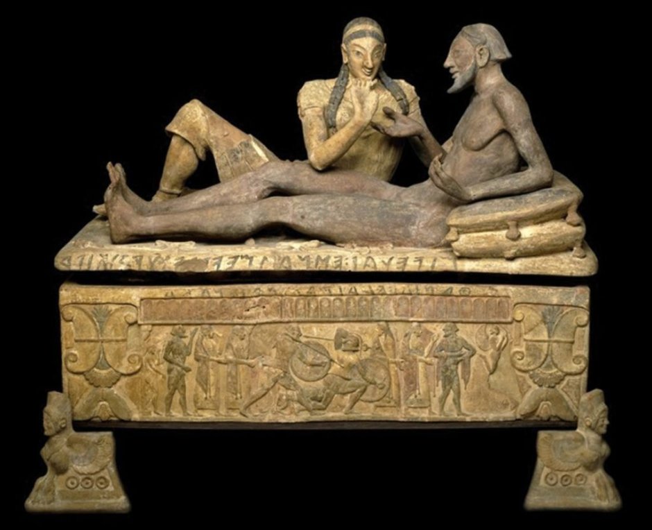 Этрусский саркофаг супругов вилла Джулия