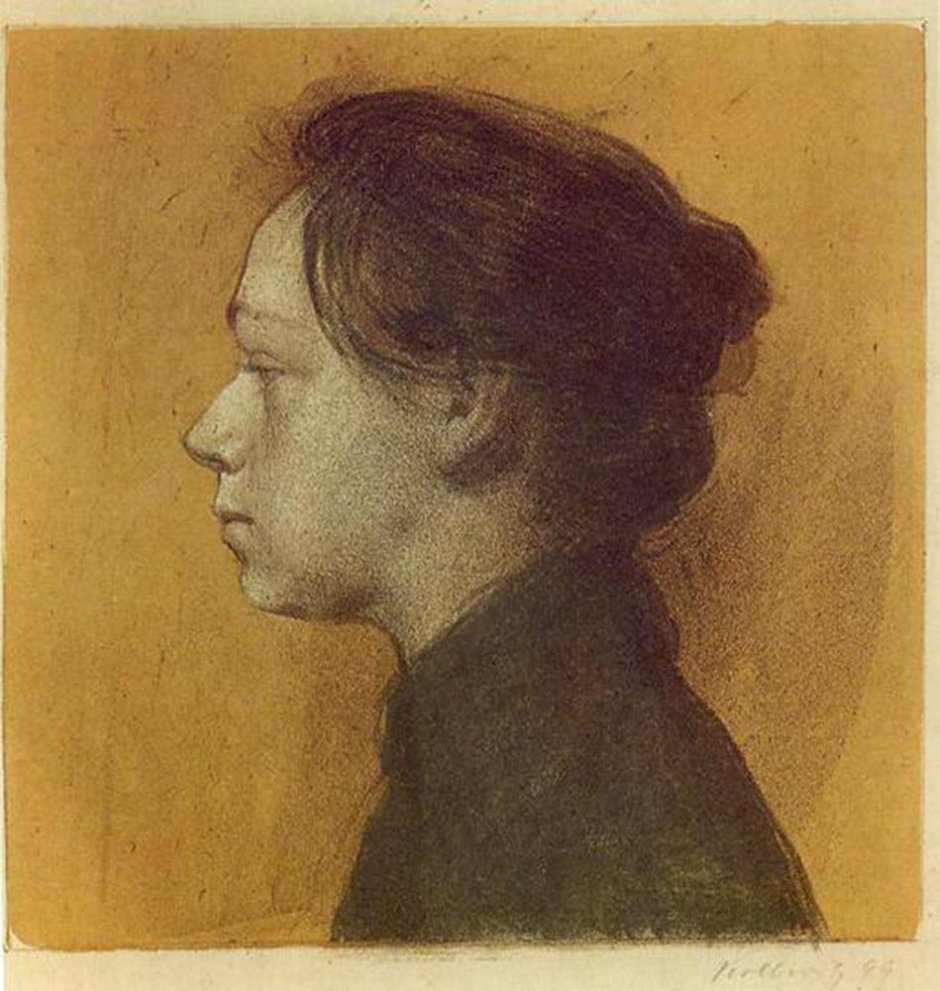 Кете Кольвиц, смерть и женщина, 1910