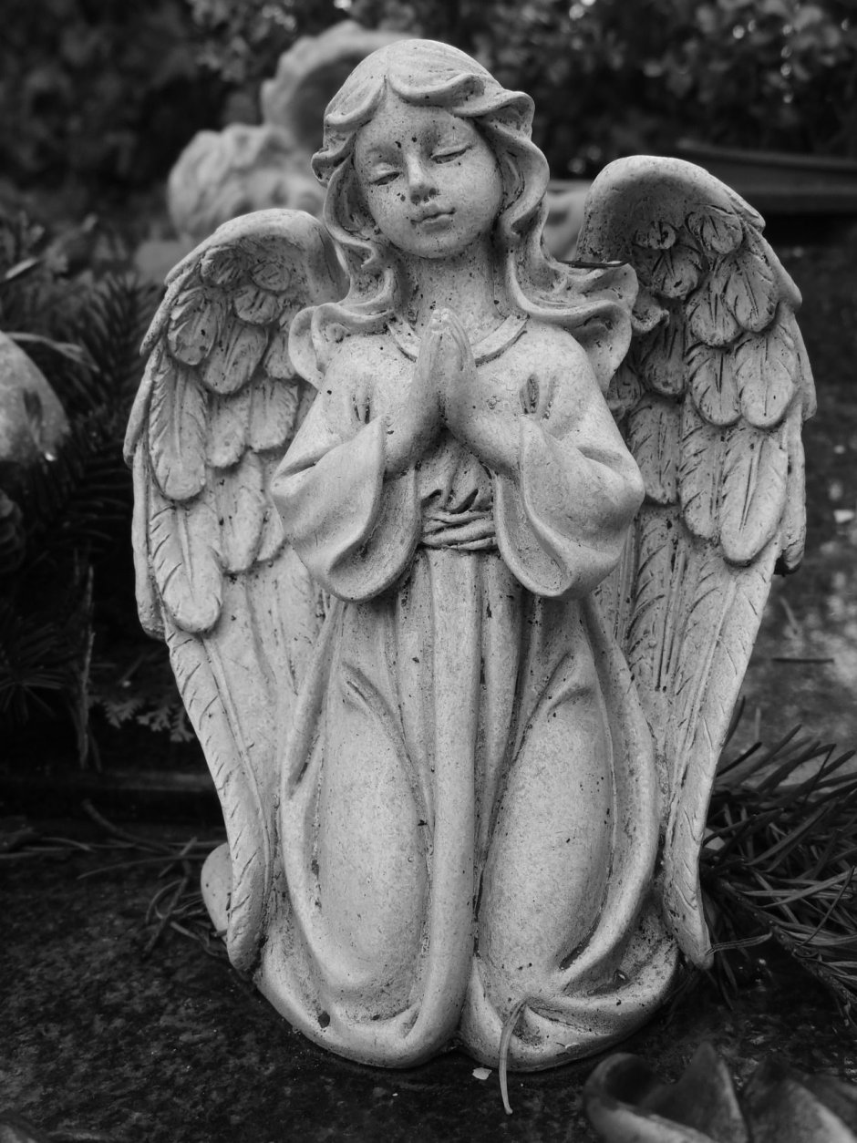 Статуи ангелов тату