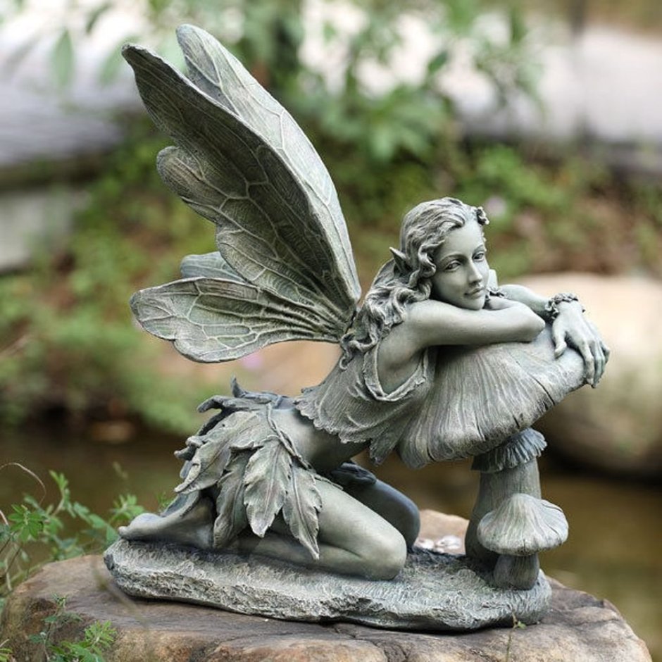 Napco sitting Fairy Garden Statue