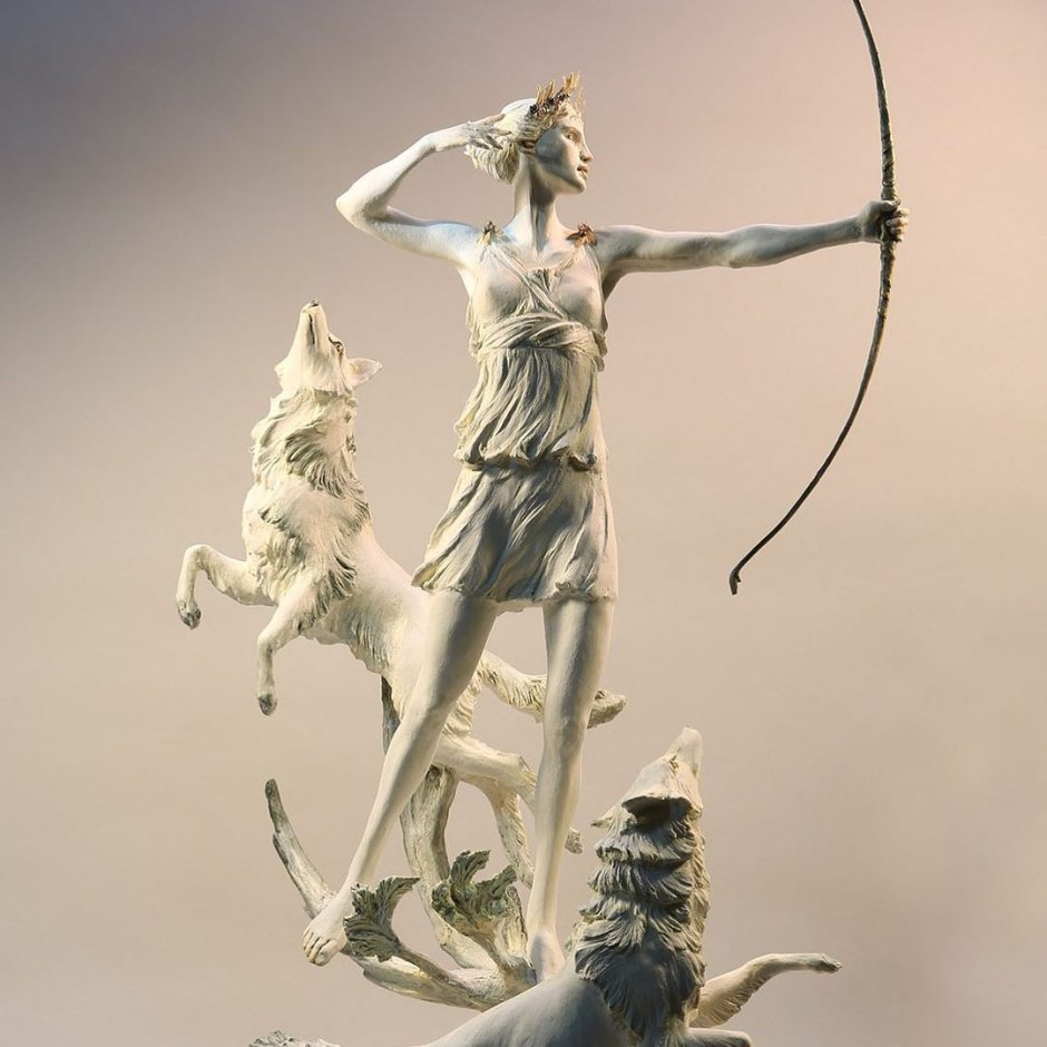 Богиня артемида скульптура