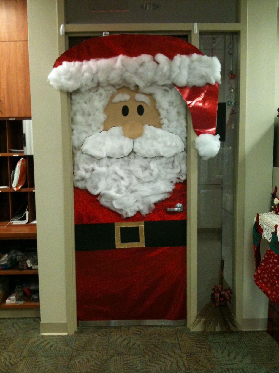 Дед Мороз украшение на дверь