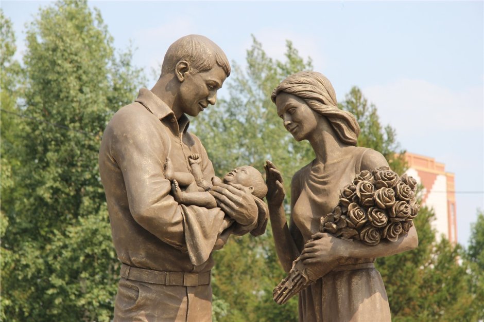 Working Family Statue