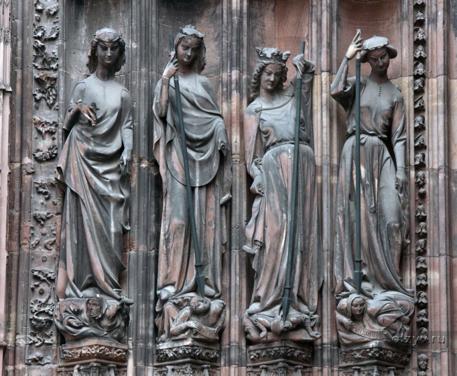 • Неразумные Девы. Страсбургский собор. 13 В. Страсбург, Франция