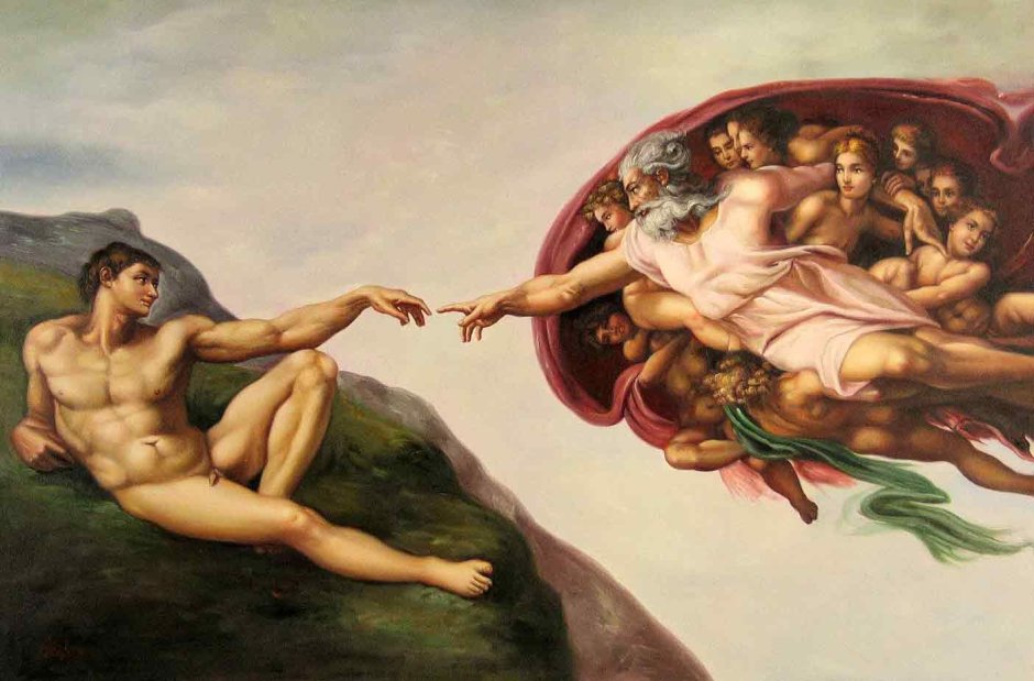 Микеланджело Буонарроти. «Сотворение Адама» (1511)