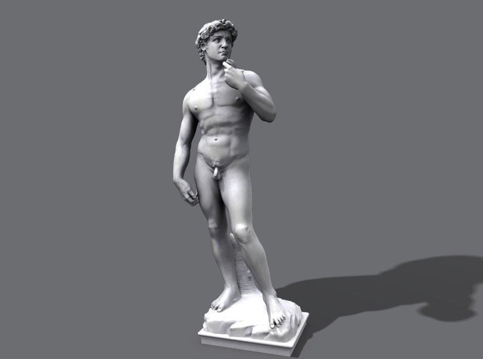 3д модель Давида Микеланджело