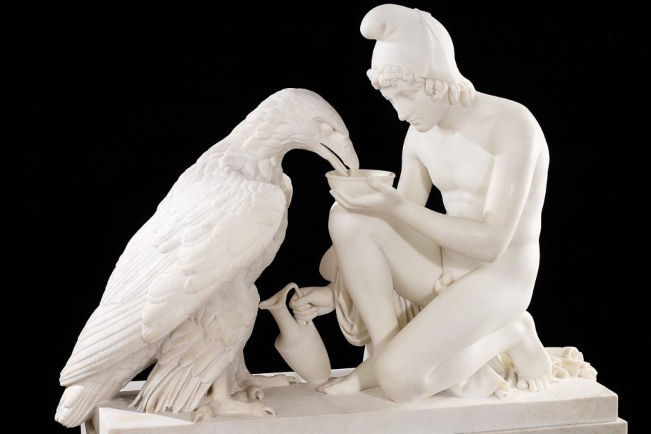 Зевс и Ганимед скульптура