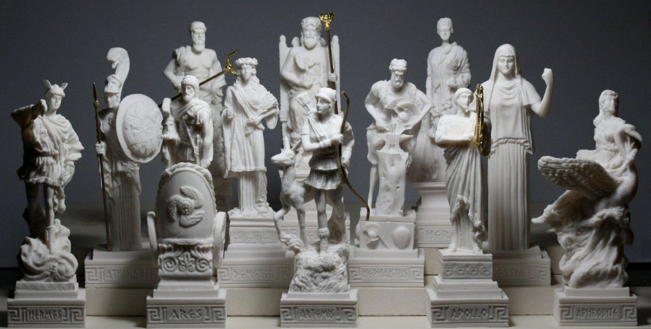Пантеон греческих богов скульптуры