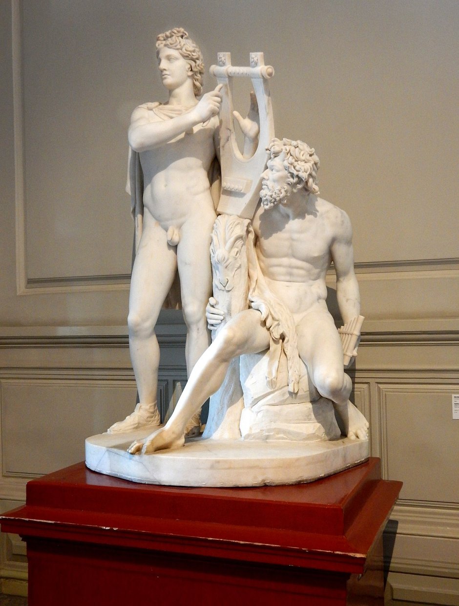 Аполлон и Марсий скульптура