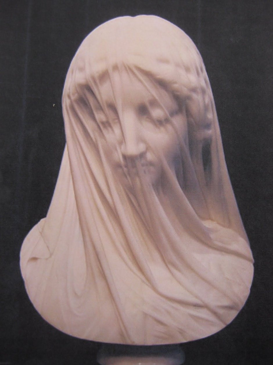 Скульптура мраморная вуаль Эрмитаж