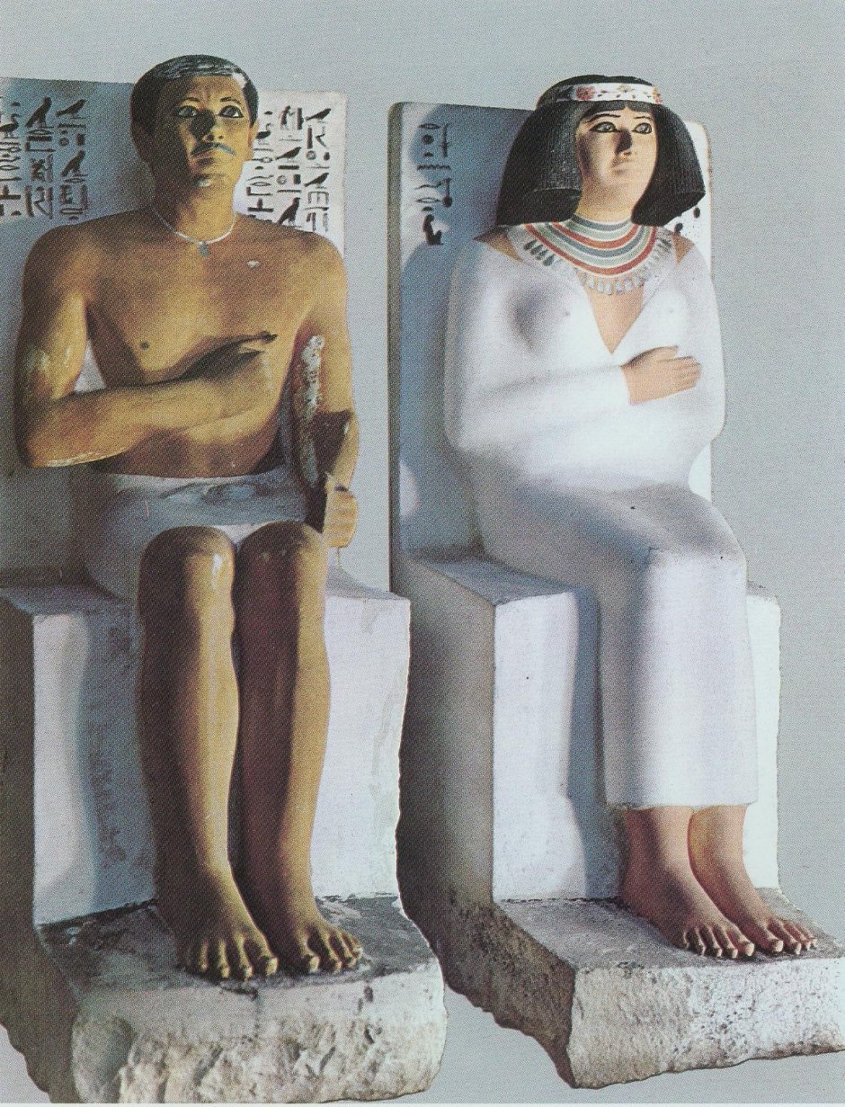 Скульптура Рахотепа и Нефертити впечатление