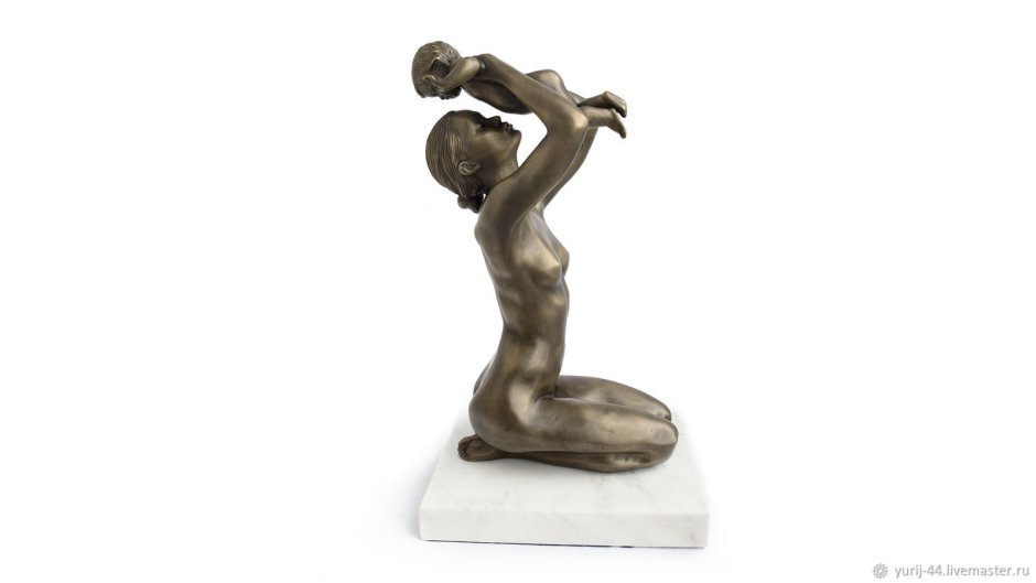 Бронза Вель скульптура мать и дитя
