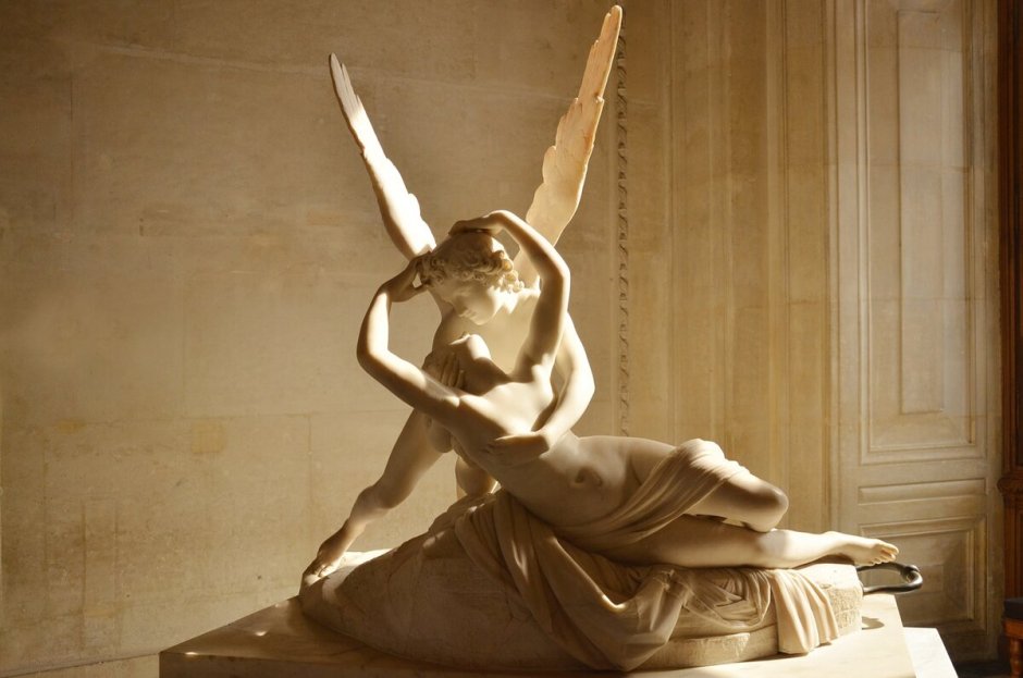 Скульптура Антонио Канова. Амур и Психея (1787—1793, Париж, Лувр)