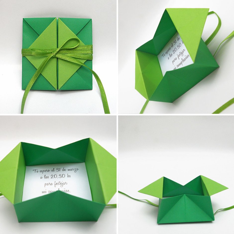 Оригами из бумаги конверт для денег