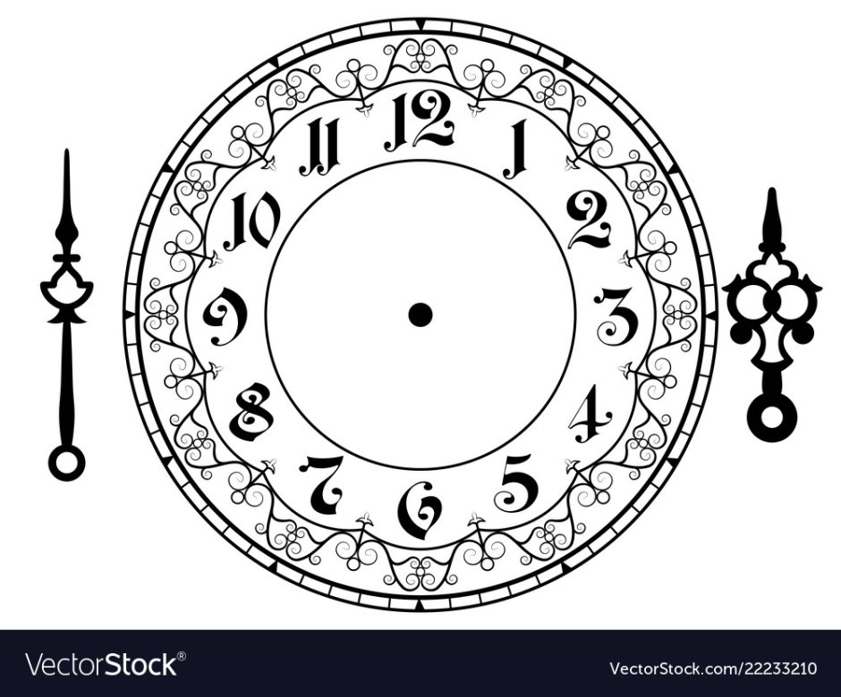 Римские цифры на циферблат новогодних часов