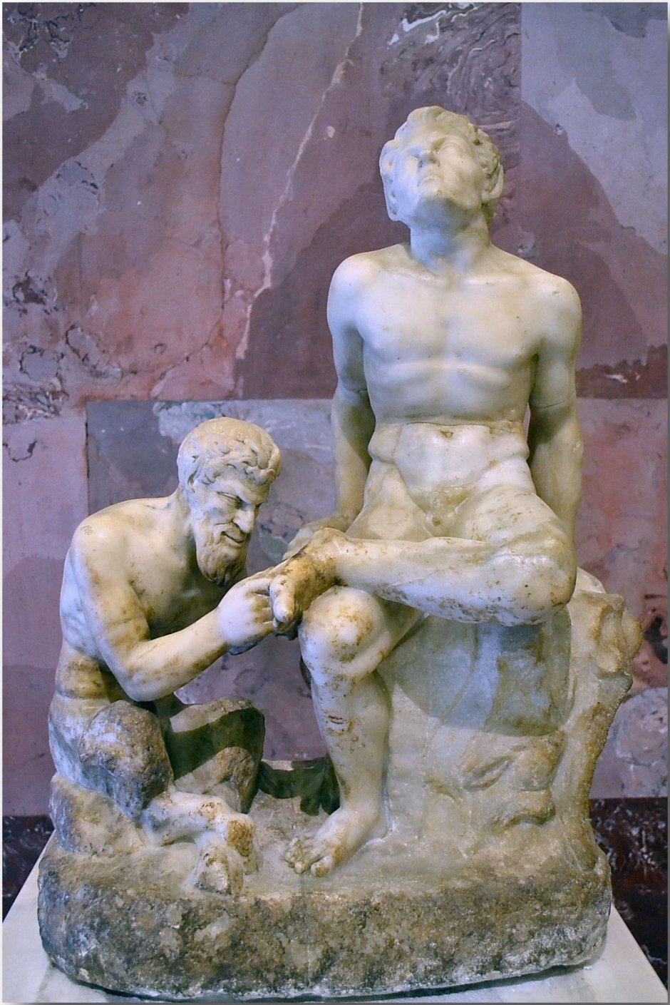 Пан и сатир скульптура