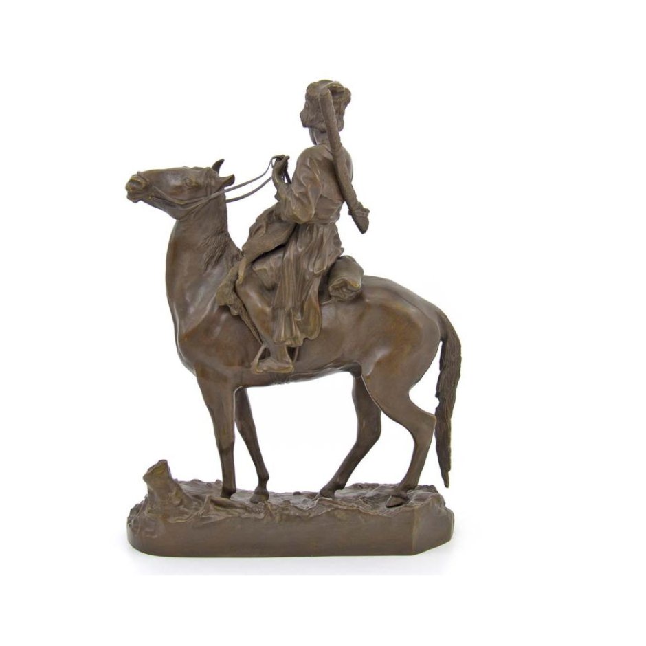 Лошадь скульптура бронза Лансере