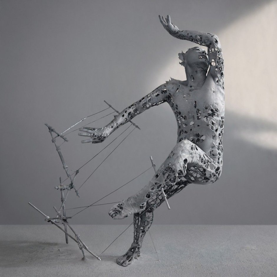 Берлин скульптура молекулярный человек