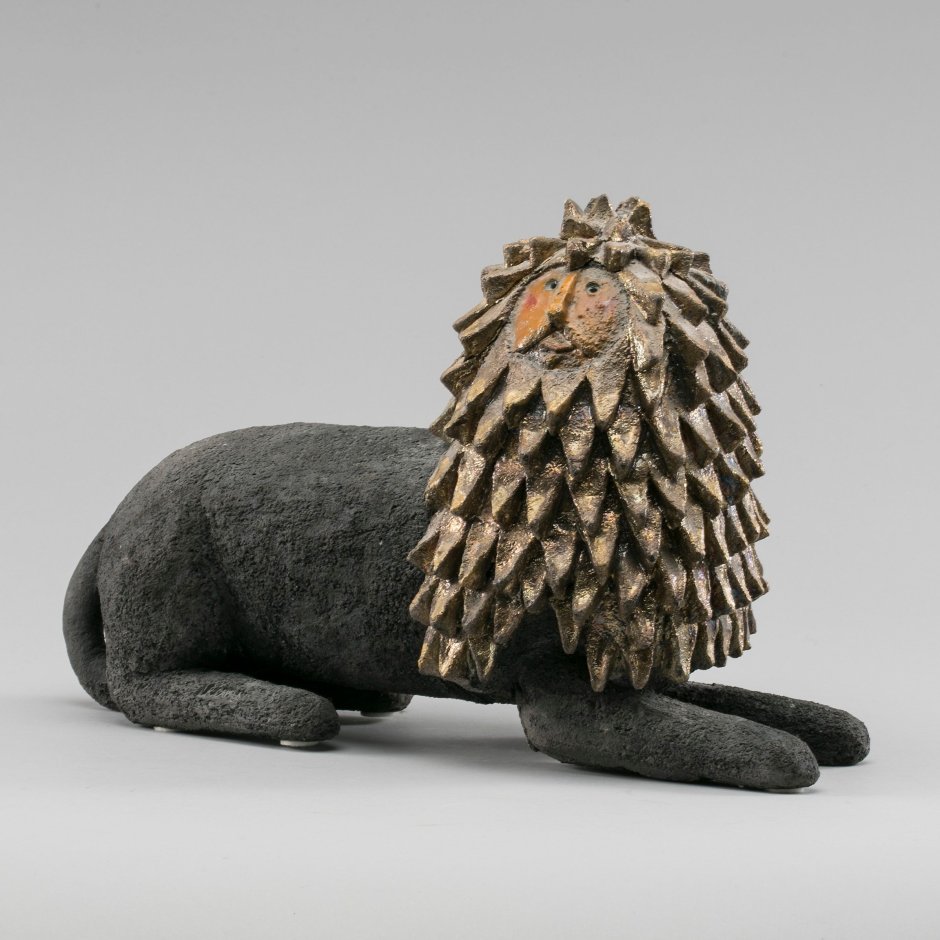 Авторские композиции керамических фигурок животные