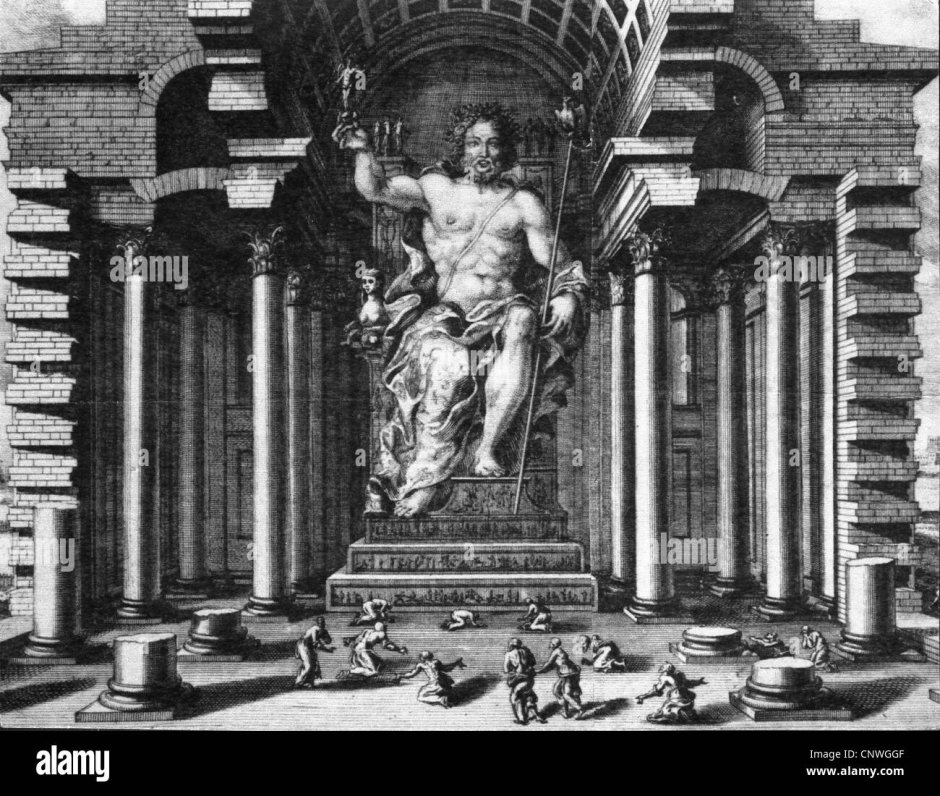 Статуя Зевса в Олимпии храм