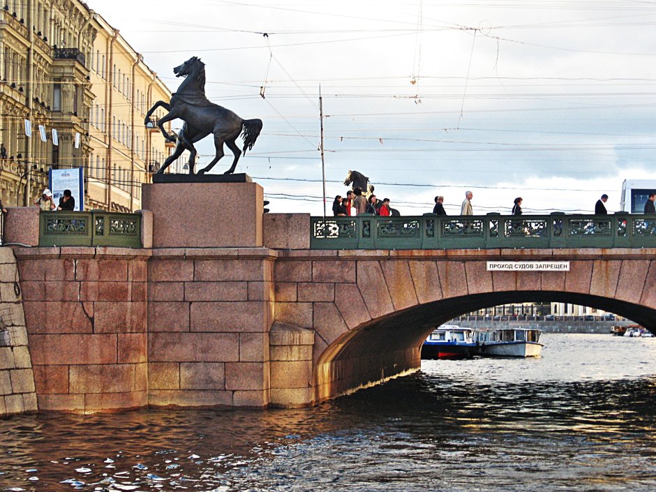 Аничков мост в Санкт-Петербурге 19 век