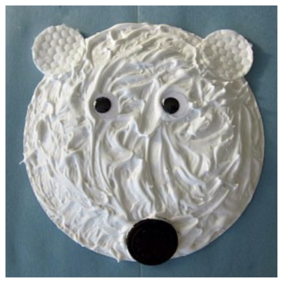 Медвежонок из бумажной тарелки
