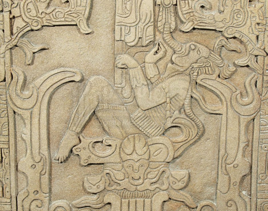Майя храм солнца в Паленке фрески
