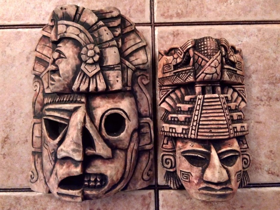 Маска инков ацтеков Майя