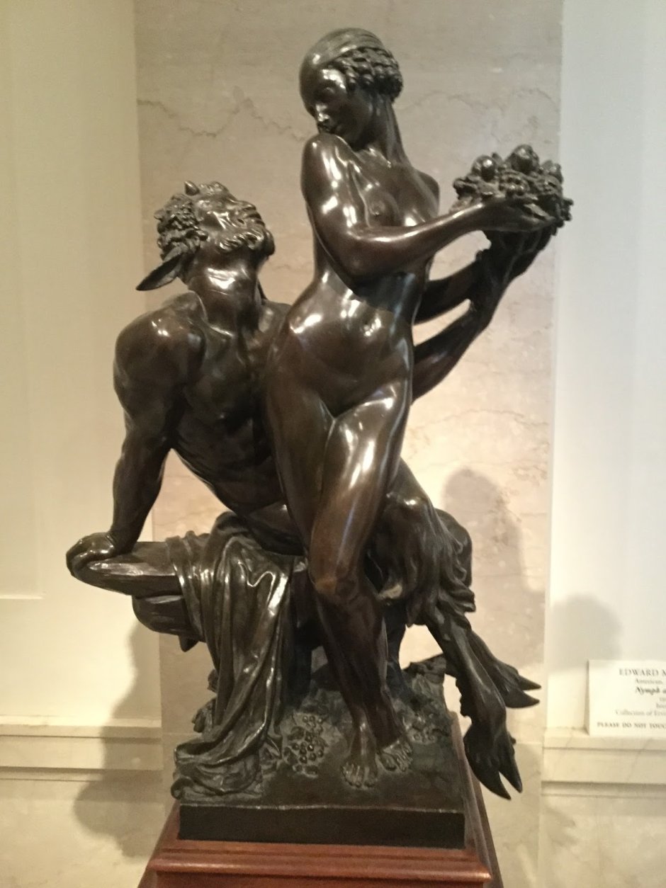 Сатир и вакханка скульптура