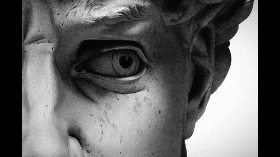 Давид скульптура Микеланджело глаза