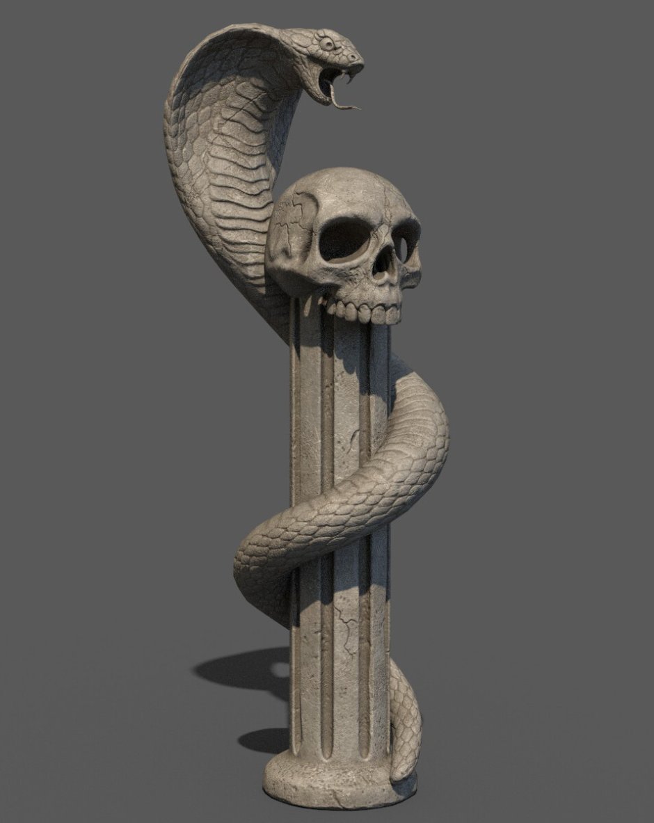 Памятник змее