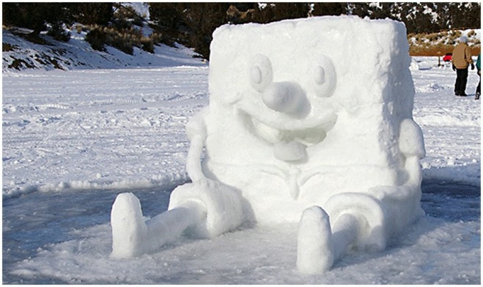 Оригинальные снежные скульптуры