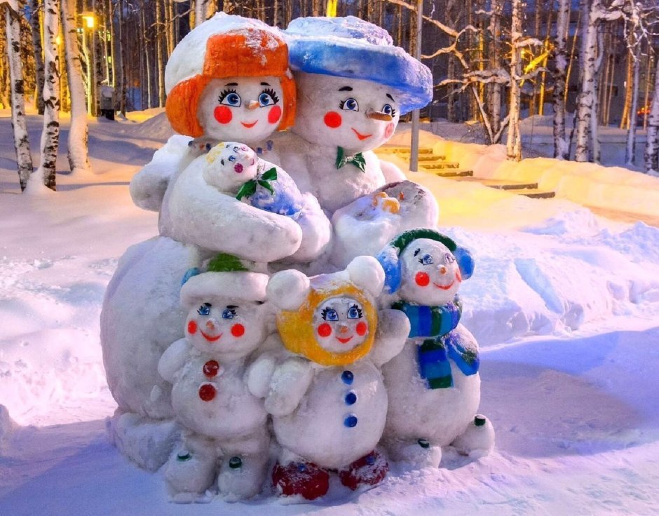 Снежные фигурки