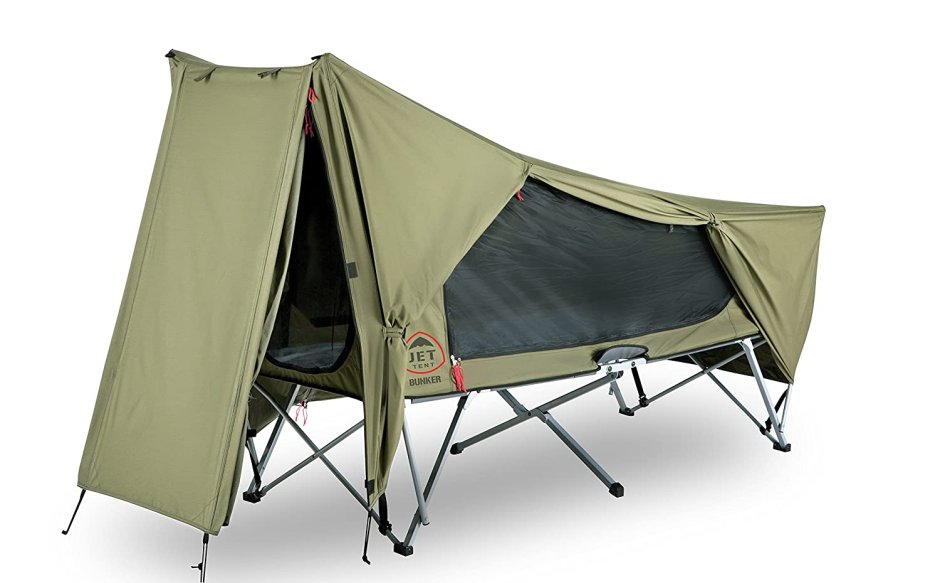 Компактная раскладушка для палатки