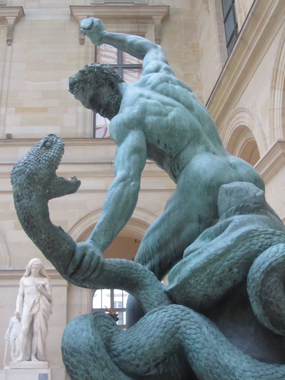 Геракл и гидра скульптура