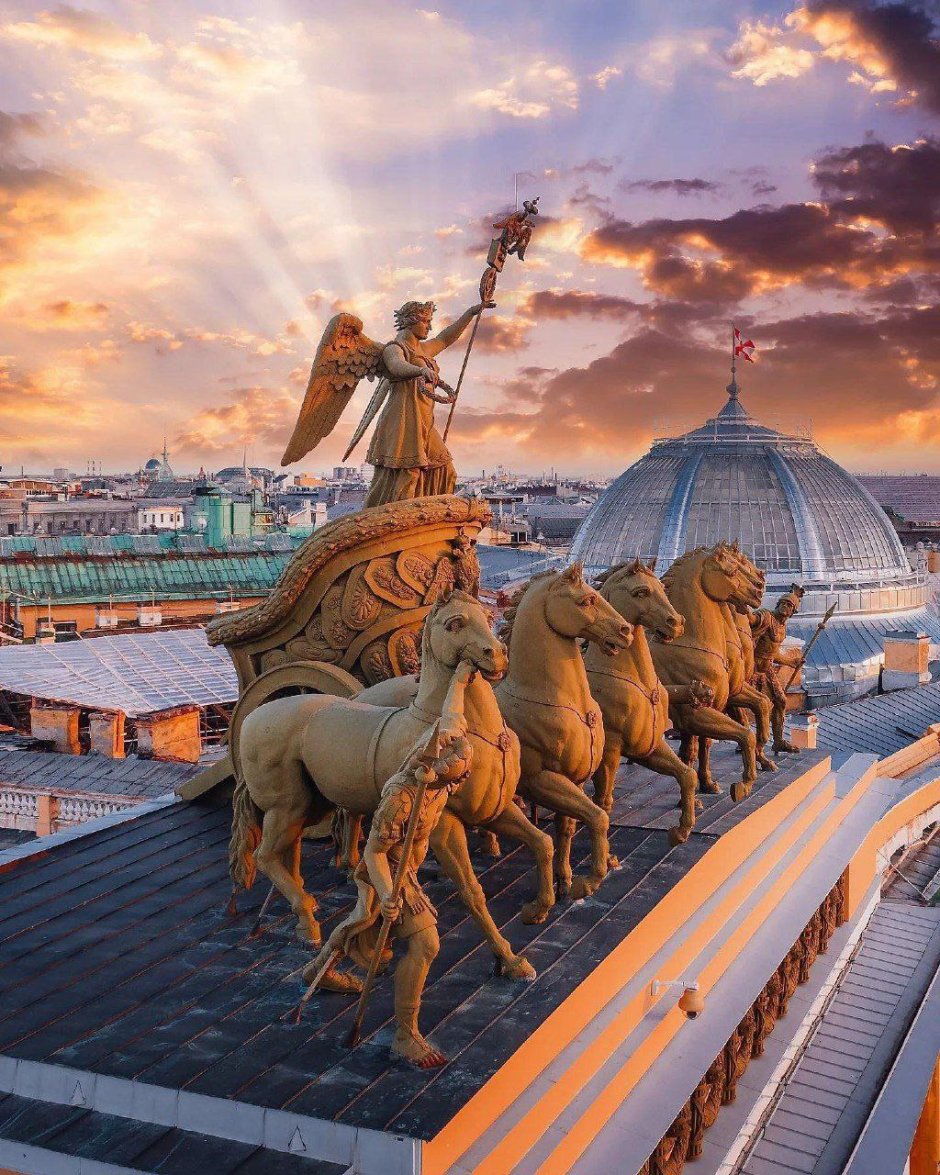 Квадрига Санкт-Петербург колесница славы