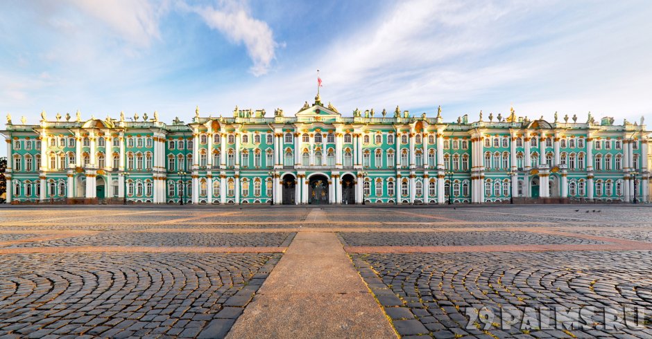 Растрелли зимний дворец Дворцовая площадь