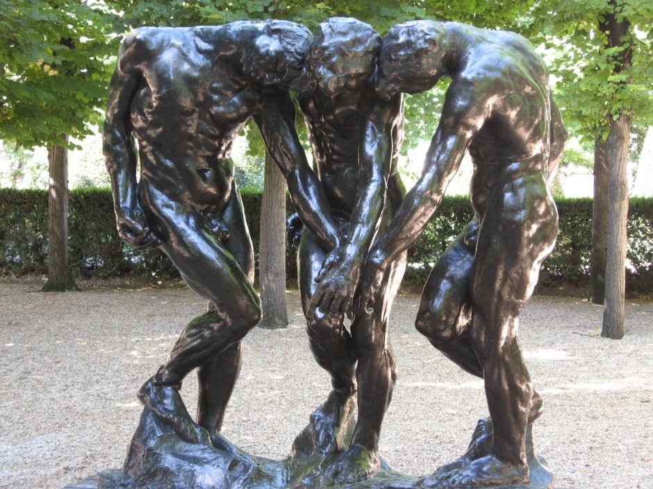 Скульптура три тени Родена